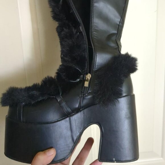 Platform Knee High Boots - Picture 2 of 6